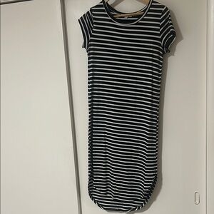 Striped Black and White Dress